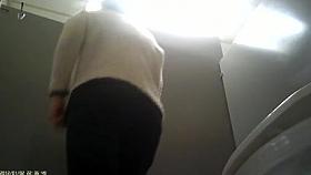 cute korean office girl bathroom voyeur