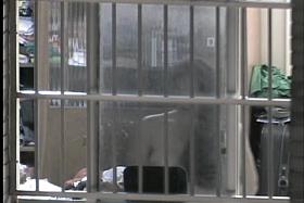 Window voyeur scenes with the hot nude titted neighbor