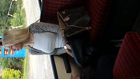 Hot teen with lether leggins and big tits