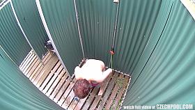 Mature Busty Woman in Shower