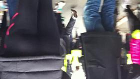 Runner ass in spandex