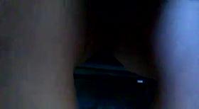 With his hand almost under her skirt.