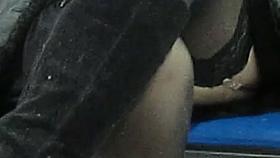 Stockings upskirt in airport 1