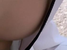 Pointy nipples on a Japanese cutie