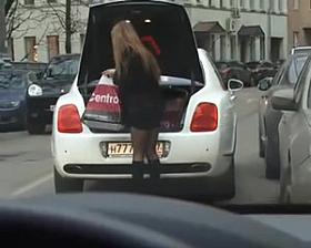 Girl in stockings & boots