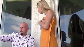 Step Brother Caught Spying on His Sister