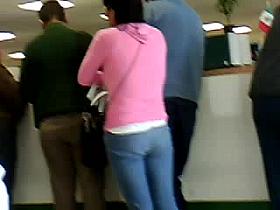 Nalgas en oficinas administrativas