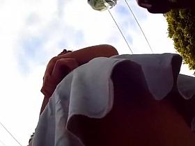 Upskirt voyeur films chicks asses and panties