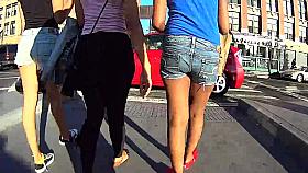 Thick PAWG in tight black leggings, wow