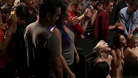 Four slaves in public anal gangbang