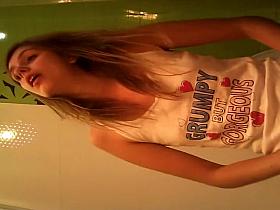 My beautiful sister spied in the toilet