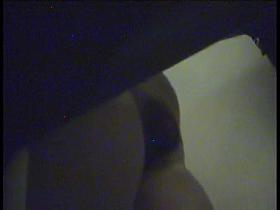 Quick peek of the bushy nub caught on dressing room spy cam