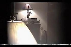 Amateur wife spied throu window in erotic pantyhose