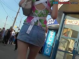 White ribbon upskirt movie scene