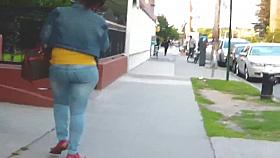 Phat Ass Ebony MILF Tight Jeans