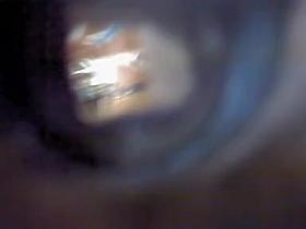 Spy cam in dressing room shooting girl out of her top