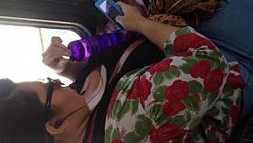 Sexy Mexican BBW down blouse