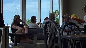 Sexy teen teasing upskirt 1