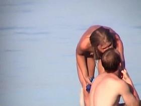 Naked sexy bodies all over this nudist beach are looking hot