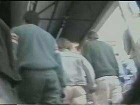 Candid upskirt of a teen perfect ass in mall