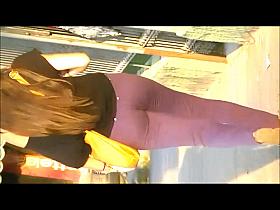 Pretty and shy girl realizing that she is a hottie