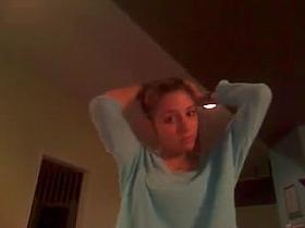 My hot friend Jody strips for shower