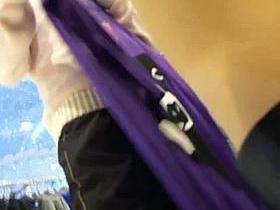 Upskirt spy cam video of an amazing bottom