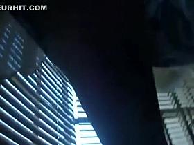 Upskirt of my wife without panties