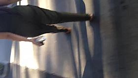 Very sexy ass in green 1 piece