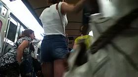 Candid - Asian Ass in Subway