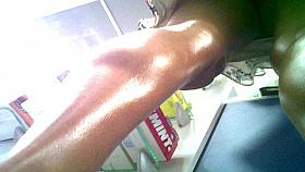 Upskirt of a wonderful granny