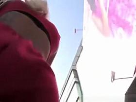 Women in short dresses and skirts