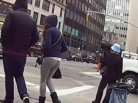 Redhead in a hoodie got a bubble butt