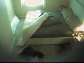 Home voyeur cam spying amateur nude after the night