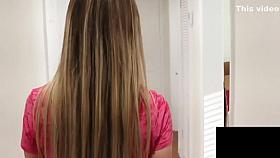 Horny Homebody Kimber Lee Gives Handyman A Sloppy Blowjob!