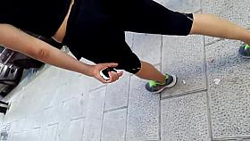 Chicas muuy buenas saliendo del gym