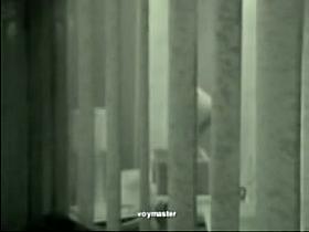 Secret peep through the window and voyeuring erotic moments