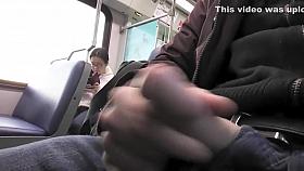 Exhibitionist wanked off his fat cock in front of a chubby Chinese student