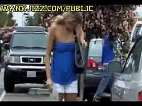 Stalked and striped down on street!