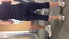voyeured tight gym ass
