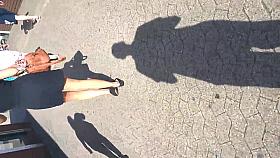 following some sexy legs