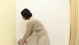 Sexy Asian turns around nude and in lingerie on spy cam