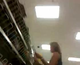 Nice tan milf upskirt