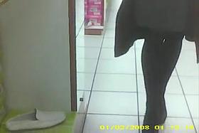 Ehib suspender stocking in a shoe store