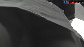 Recent upskirt vid with sexy subway playgirl