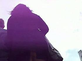 This mini skirt bitch has a very big ass for this video