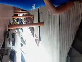 Big tits old lady wearing tight blue sports clothes