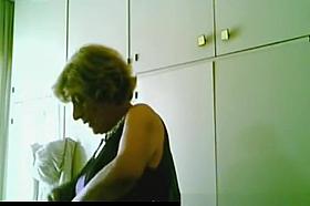 Mature woman wearing dress