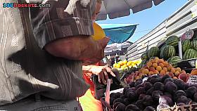 Upskirt in public with delicious butt and sexy panties