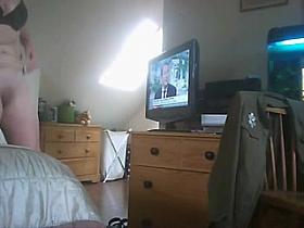 Shaving and cum-hole shots, hidden camera